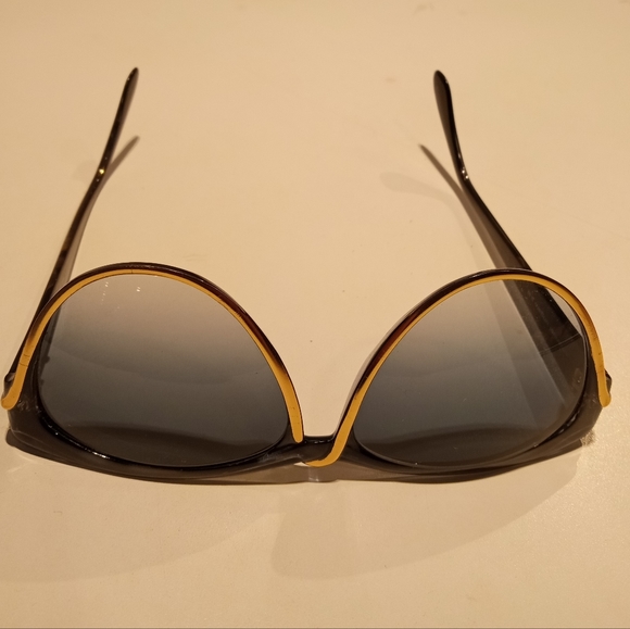 Rare 70-80s Emanuel UNGARO  Vintage Women's Sunglasses Grey Graduate lenses - Picture 10 of 10